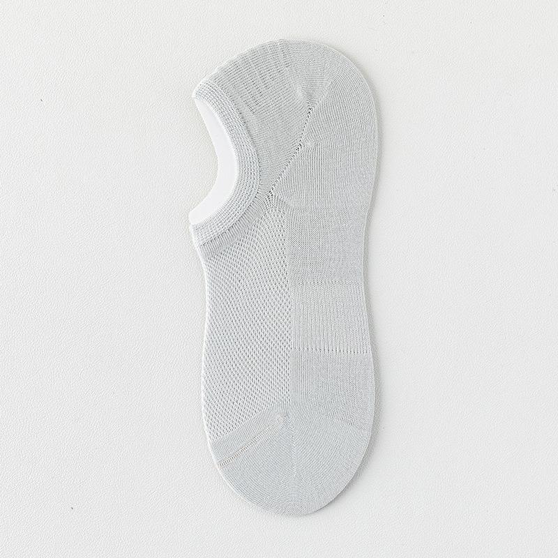 Female Summer Thin Style Pure Cotton Mesh Boneless Heel Shallow Mouth Invisible Socks