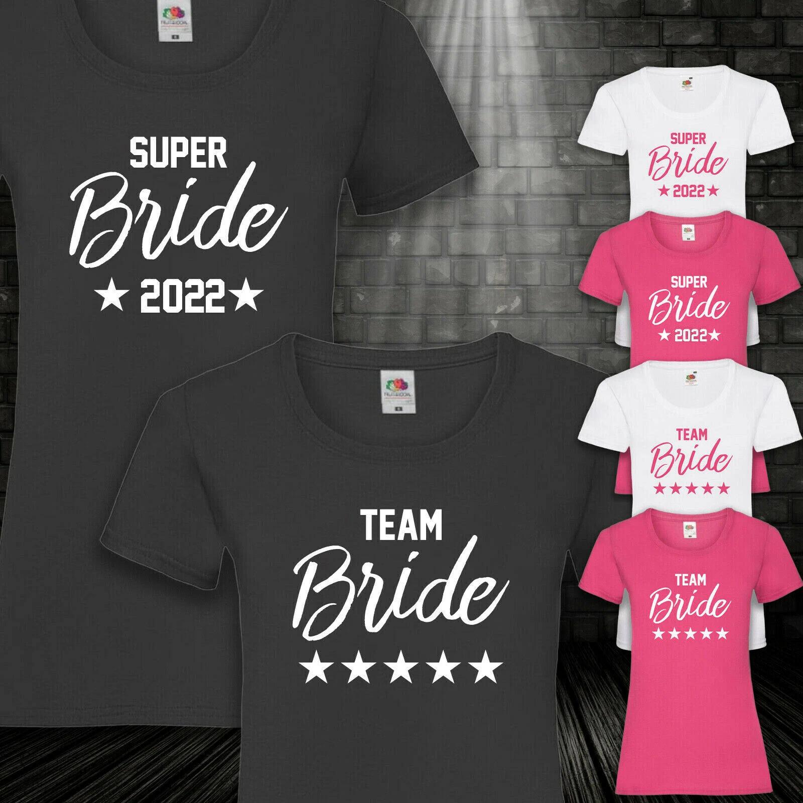 JGA Womens Team Bride Superbride Hen Party Ladies T-Shirt XS-5XL XXXXL