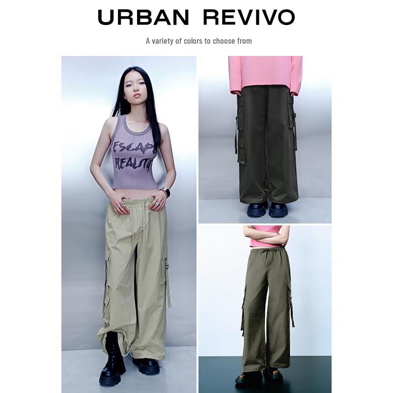 UR Women's Multi-Pocket Cargo Wide-Leg Pants
