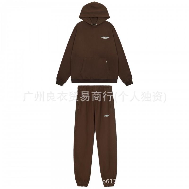 Mens Womens Vintage Streetwear Hoodie Set Oversized Cotton Pullover Sweatshirt Casual