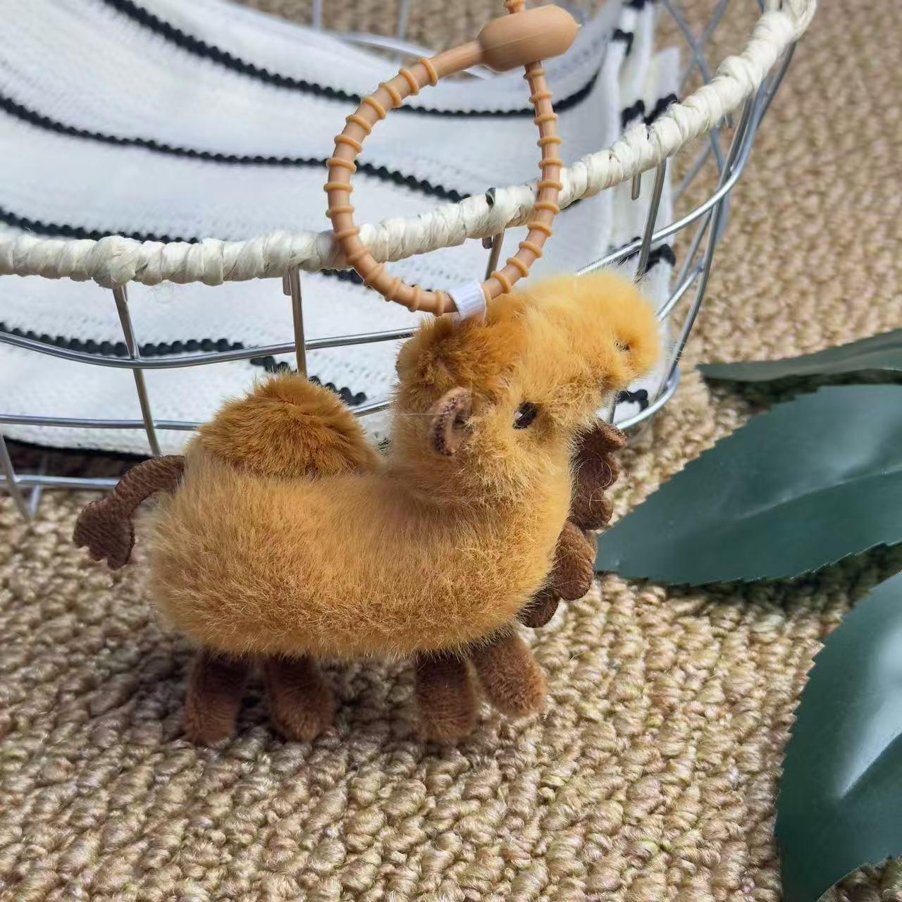 

Плюшевый брелок-игрушка «Пустынный верблюд из Синьцзяна» 8cm верблюжий коричневого