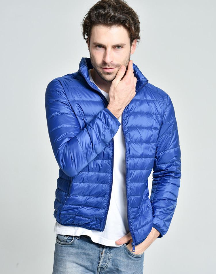 Men's Plus Size Lightweight Hooded Down Jacket - Ultrathin, Extra Large, Middle-Aged Fit for 300 Lbs