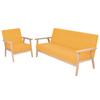 Day and Night - Day and Night Yellow 2-Piece Fabric Sofa Set