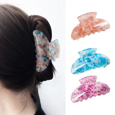 Pack of 2 Beach Hair Accessories for Women Girls Vibrancy Color Claw Clip for Various Hair Types Fashion Hair Decors