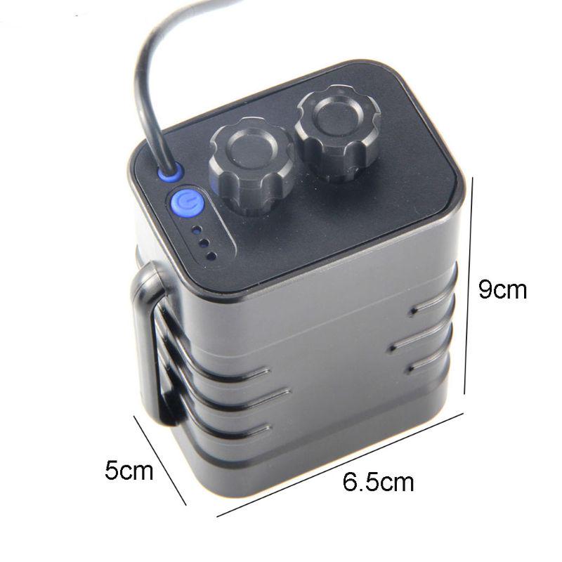1 Pc 6x18650 12V Rechargeable Battery Pack for Case Waterproof Housing Cover Battery Storage Box with 5.5x2.1mm Adapter