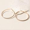 Simple and Exaggerated Large Circle Earrings Fashion Geometric Rings Shiny Frosted Women's Earrings