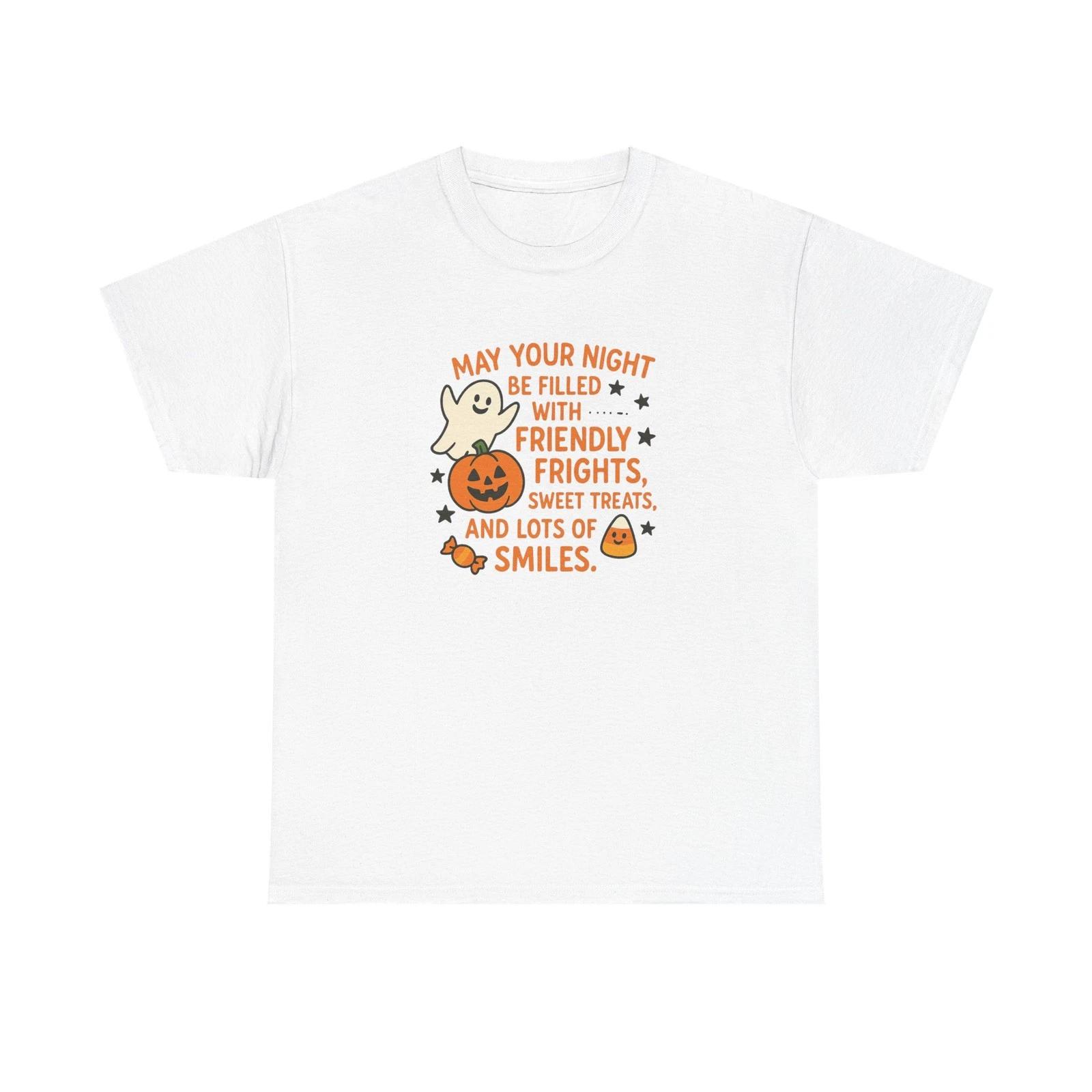 Frights Ghost and Pumpkin Tee | Halloween Trick or Treat | Tees.By.Natalie 2XL