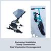 Snow Scooter Ski Sled 2 In 1 Snow Scooter Strollers Wheel Ski Sled Glider Skiing Attachment For Parents Sports Camping Jogging