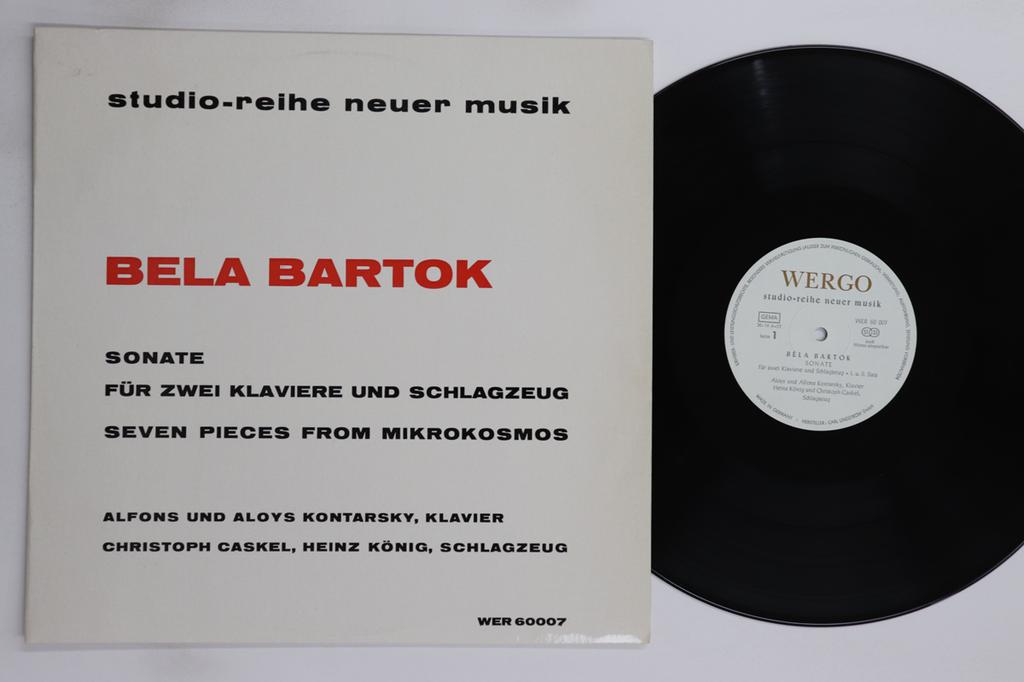 LP Record ALFONS UND ALOYS KONTARSKY, CHRISTO - Bartok Sonate Fur Zwei Klaviere Und WER60007 WERGO Germany Classical Used