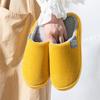Pantoufles en coton automne et hiver couple pantoufles d'intérieur chaussures d'intérieur chaussures en coton chaud coton pelucheux antidérapant