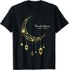 Ramadan Kareem Crescent Moon Stars Graphic Tee Casual Women Short Sleeve TShirt Fashion Casual Women 2026 New Top Clothing