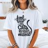 Cat Quote Shirt Men Gift Enthusiast Funny Animal Graphic Tee Cotton Comfort Casual Wear Relaxed Fit Heavyweight Garment Feline Owner Kitty