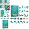 Marine Life Advent Calendar With 24 Acrylic Animal Ornaments For Christmas Home Decor