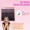 Cachos de Cílios Fofos Cílios Espessos de Pelúcia Extensões de Cílios Cachos de Cílios de Volume Cílios Agrupados DIY Maquiagem Casa DIY Cílios