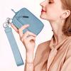 Multifunctional Handbag Wrist Purse with Detachable Lobster Clip Smooth Zipper Closure Lightweight Change Phone