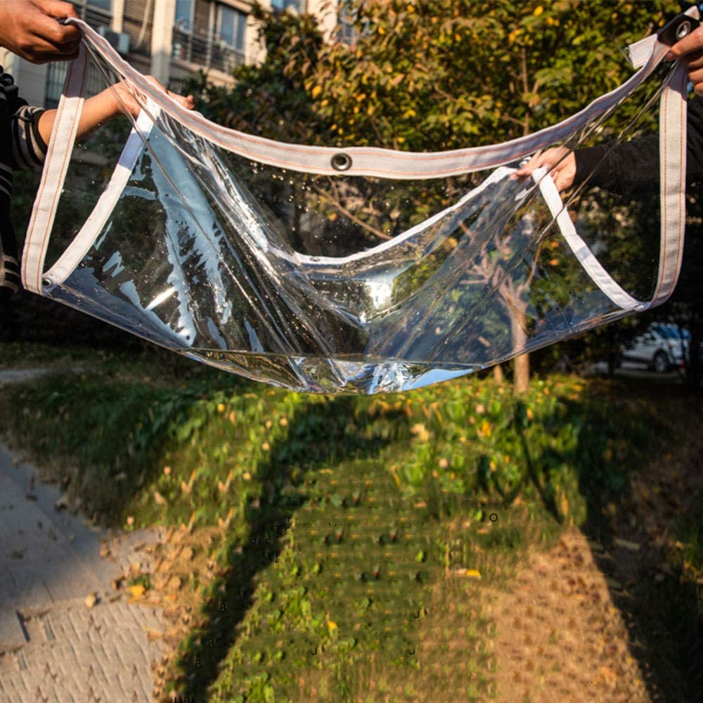 Dicke 0,3 mm Anpassbar Transparentes PVC-Plane Pergola Winddichte Trennwand Balkon Garten Pflanzen Warmhalten Regendichte Überdachung