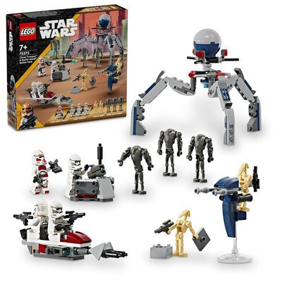 LEGO Star Wars Πακέτο Battle Droid Clone Trooper Παιχνίδι Δώρο Τουβλάκια Αγόρια Κορίτσια Παιδιά 7 Ετών 8 9 Δημοτικό Διάστημα 75372
