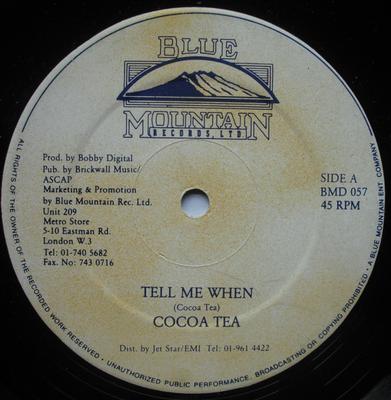 12inch Record COCOA TEA / SHABBA RANKS - Tell Me When / Bet Bust BMD057 Blue Mountain R UK Reggae, Ska & Dub Used