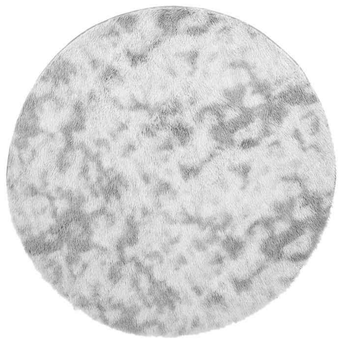 VidaXL Shaggy Rug with Long Pile Light Grey 160x160 Cm Polyester, Rug, Bedroom Rug, Modern Rug, Living Room Rug, 4102914