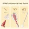 Silicone Multifunctional Baby Bottle Brush Set - Food Grade & Boil-Friendly