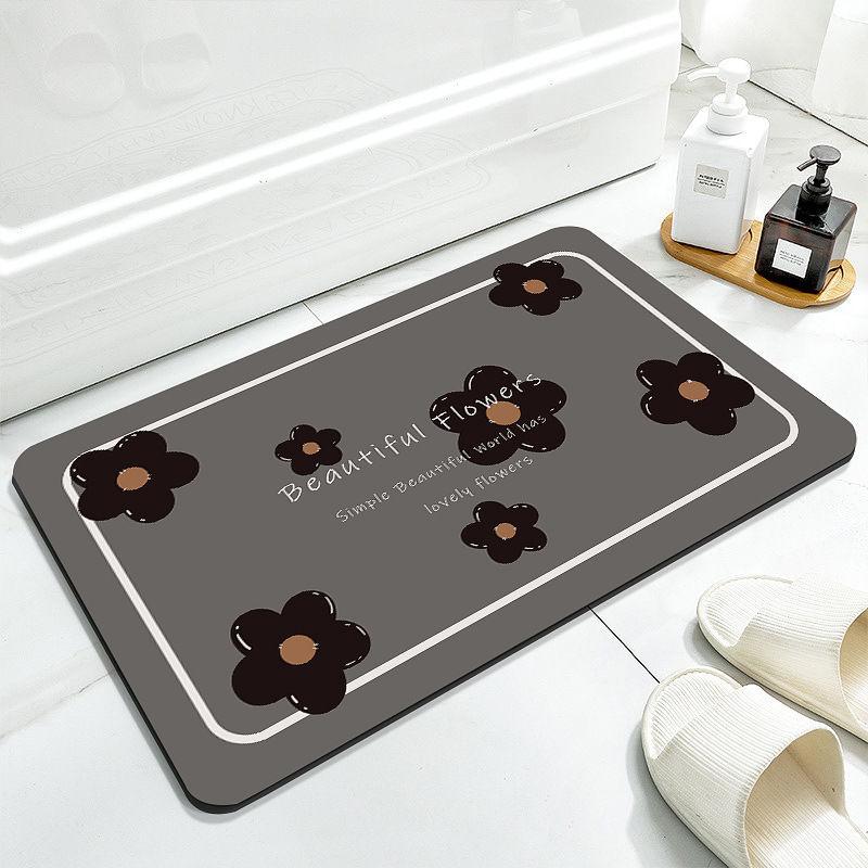 Badezimmer-Fußmatte, Diatomeenerde, niedliche Fußmatte, Haushaltstoilette, Türdämpfer, Toiletten-Schnelltrocknung und rutschfest