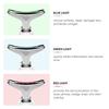 3-Color LED Skin Rejuvenation Device - Facial & Neck Massager Beauty Machine Acne Brightening Firming Massager
