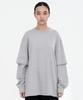 MILLO WOMEN Double Sleeve T-Shirt [Melange Gray]
