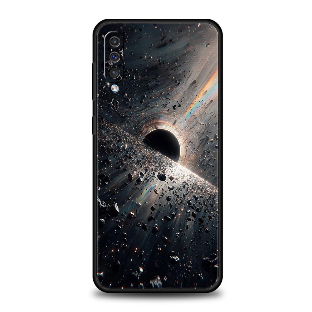 Universe Starry Sky Moon Phone Case for Samsung Galaxy A56 A36 A26 A16 A34 A24 A42 A22 A20 A12 A40 A30 A10 Soft TPU Cover Shell