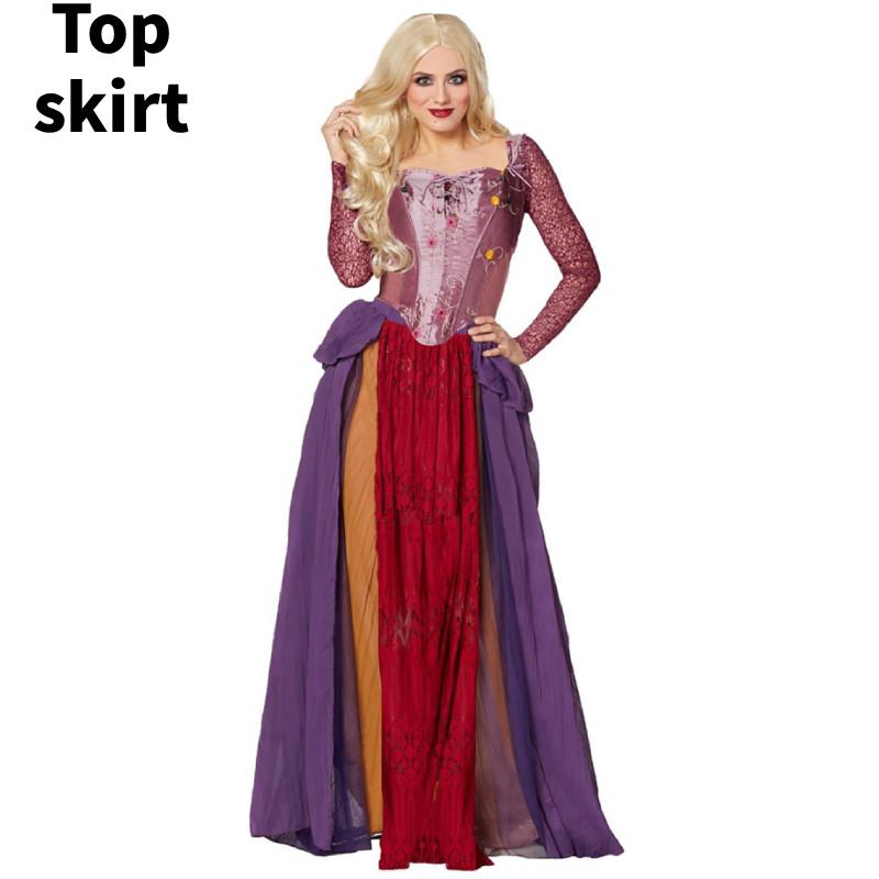 Hocus Pocus Cosplay Costume For Women With Spandex Fabric For Stage Performance