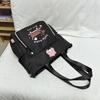 Sweet Beauty Large Canvas Bag Style Japanese Female CampusUses Make Up Bag Cartoon Bag Korean Version of Fresh Female Shoulder Bag Fit