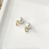 2025 Cherry Blossom Pink Pearl Stud Earrings for Women | Niche Design Ear Clips | High-End Jewelry