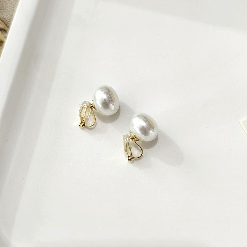 2025 Cherry Blossom Pink Pearl Stud Earrings for Women | Niche Design Ear Clips | High-End Jewelry