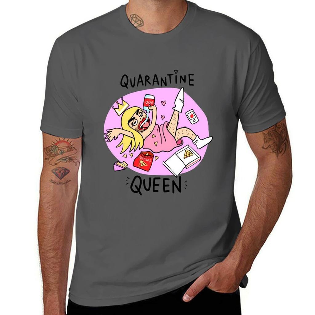 Quarantine Queen T-Shirt Anime Tshirt T Shirts for Man Graphic Tees T-Shirt