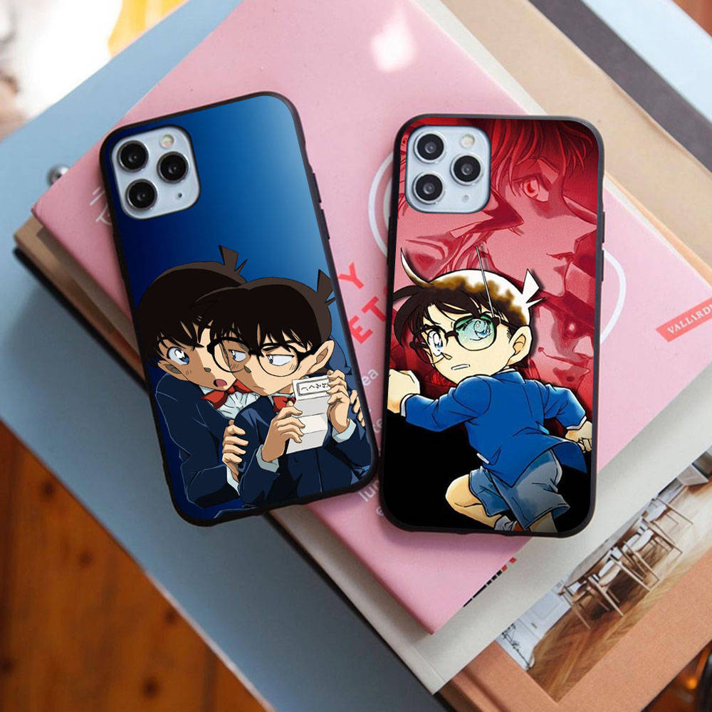 Case for Samsung A04 A14 A23 A34 A54 M23 M33 M52 M53 Realme 10 9 C30S C35 C55 VIVO Y02S Y21 Y51 X80 Pro Transparent Cover WI89 Detective Conan
