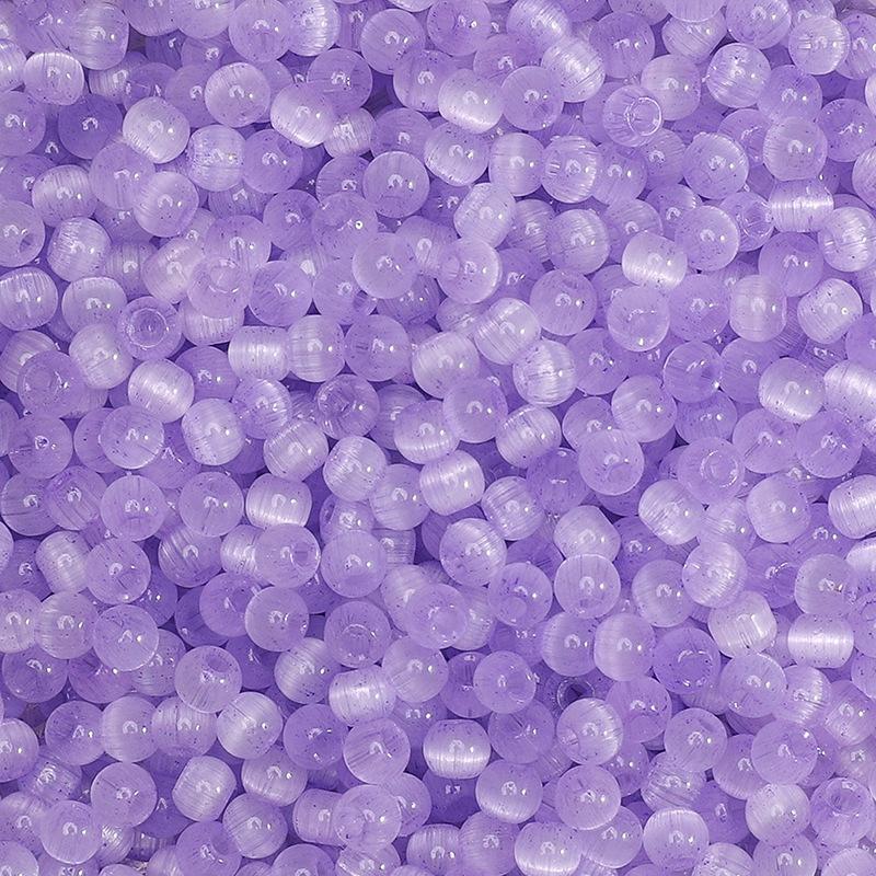 Mărgele de sticlă ochi de pisică jeleu 4mm, mărgele mici, mărgele libere, accesorii DIY lucrate manual, mărgele pentru înșirat manual, mărgele rotunde, lanț pentru telefonul mobil, mărgele rotunde, culoare încântătoare