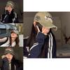Trendy Vintage Style English Embroidery Baseball Cap For Women Sun Protection