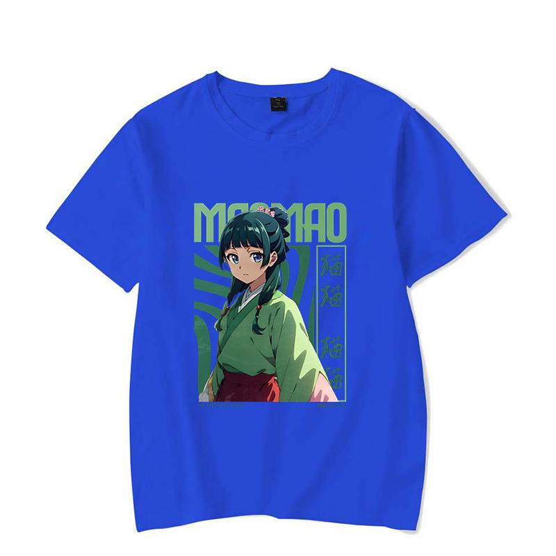 New Anime The Apothecary Diaries Maomao Print T-shirt Women Men Summer Casual Funny Short Sleeve Shirt Fashion Loose Tops