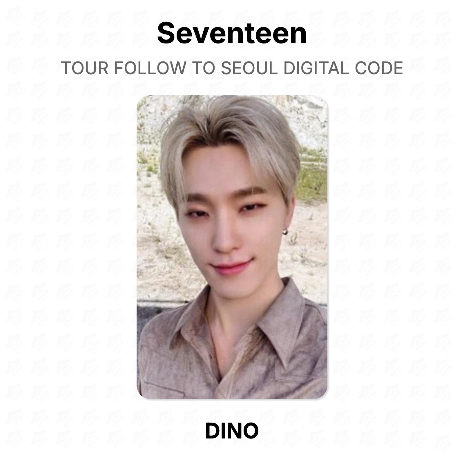 Seventeen ТУР FOLLOW TO SEOUL ЦИФРОВОЙ КОД Официальная фотокарточка DINO