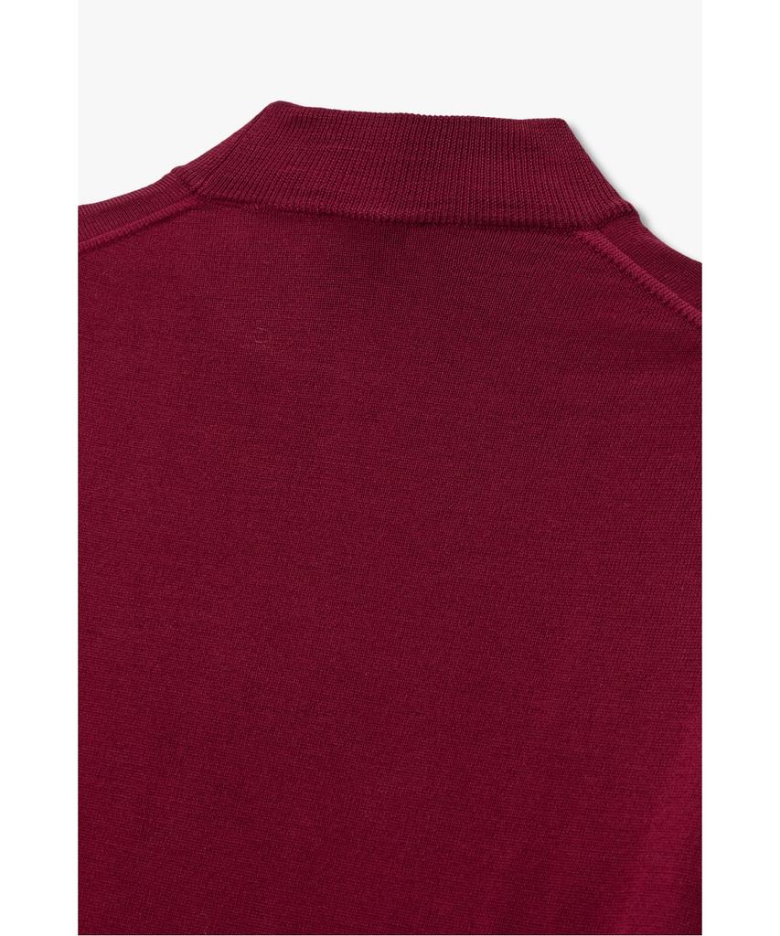 MAN ON THE BOON [Morgano] Mock Neck Wool Knit Pullover_Burgundy 4715313909