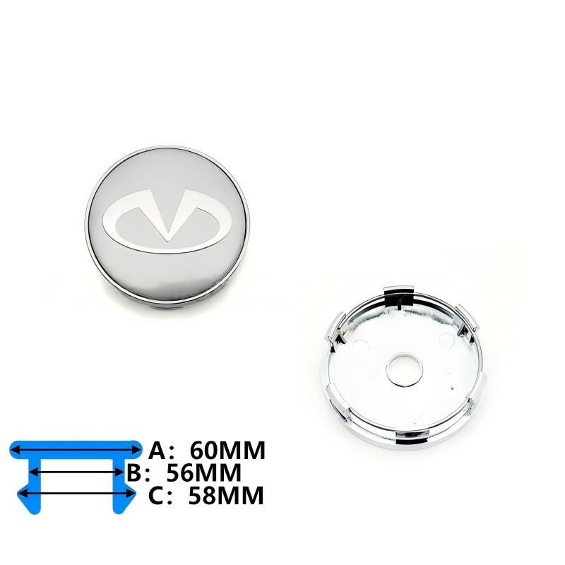 60MM Infiniti Felgennaben-Mittelkappen 030