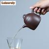 330 ml Klasyczne czajniczki z fioletowej gliny Yixing Ręcznie robiony garnek Qin Quan Surowa ruda Fioletowy czajnik błoto Chiński zestaw do herbaty Zisha Serwisy herbaciane Prezent