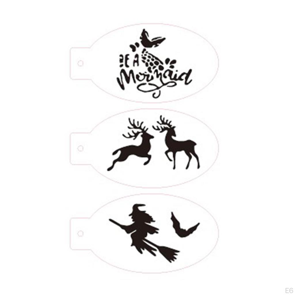 Face Paint Stencils, Body Painting Template Durable, Masquerade Festivals Portable Carnivals Party