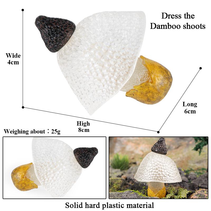 Oenux Pretend Play Toy Cute Fruits Vegetables Mushroom Model Cake Toppers Foods Jouet Family Fun Early Education For Kids Gift