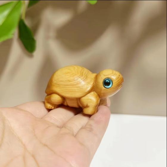 

Miniature Small Turtle figure Decor Wooden Animal Cute Lucky Turtle Sculptures For Home Decoration Gifts Kids Event Souvenirs