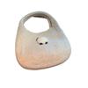 Solid Color Knitted Handbag Fashionable and Versatile Casual Handbag Woven Tote Bag Bolsas De Mujer