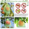 100Pcs Green protective bag with zipper,fruit trees, transparent mesh barrier for plants, perfect for gardening and pest control