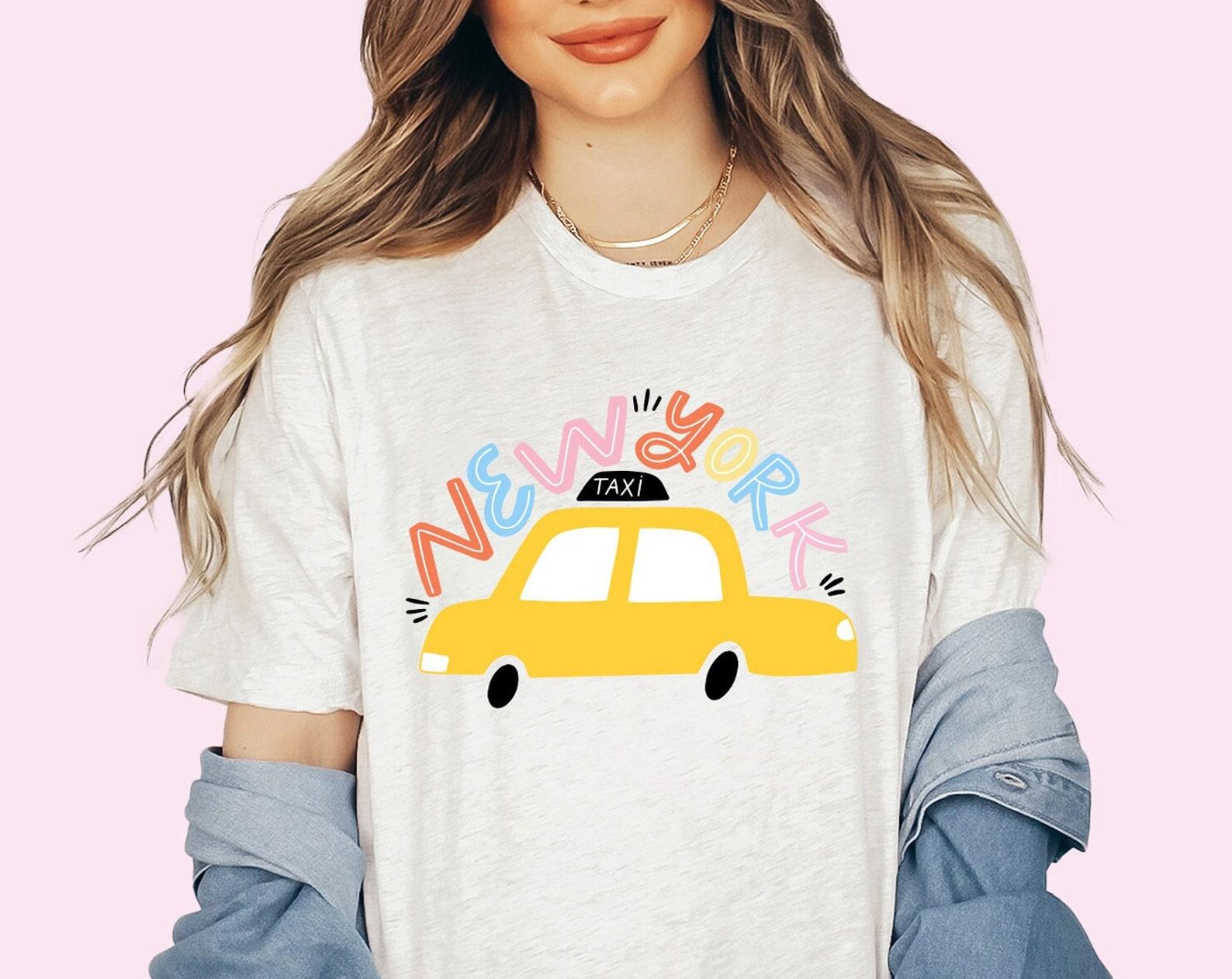 New York Shirt Nyc Taxi Shirt New York Gift New York City Tee New York TShirt NYC Shirt NY Yellow Cab Souvenir Gift For Her Matching Shirts XL
