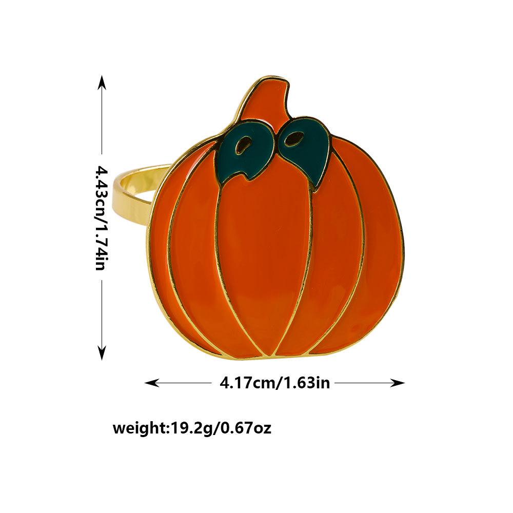 Halloween Sunflower Squirrel Turkey Napkin Holders Thanksgiving Napkin Rings Halloween Home Restaurant Table Decor Napkin Buckle