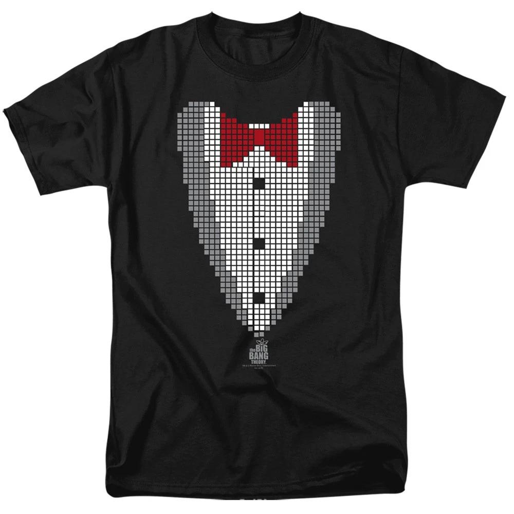 Big Bang Theory Pixelated Tux Adult T-Shirt XXL