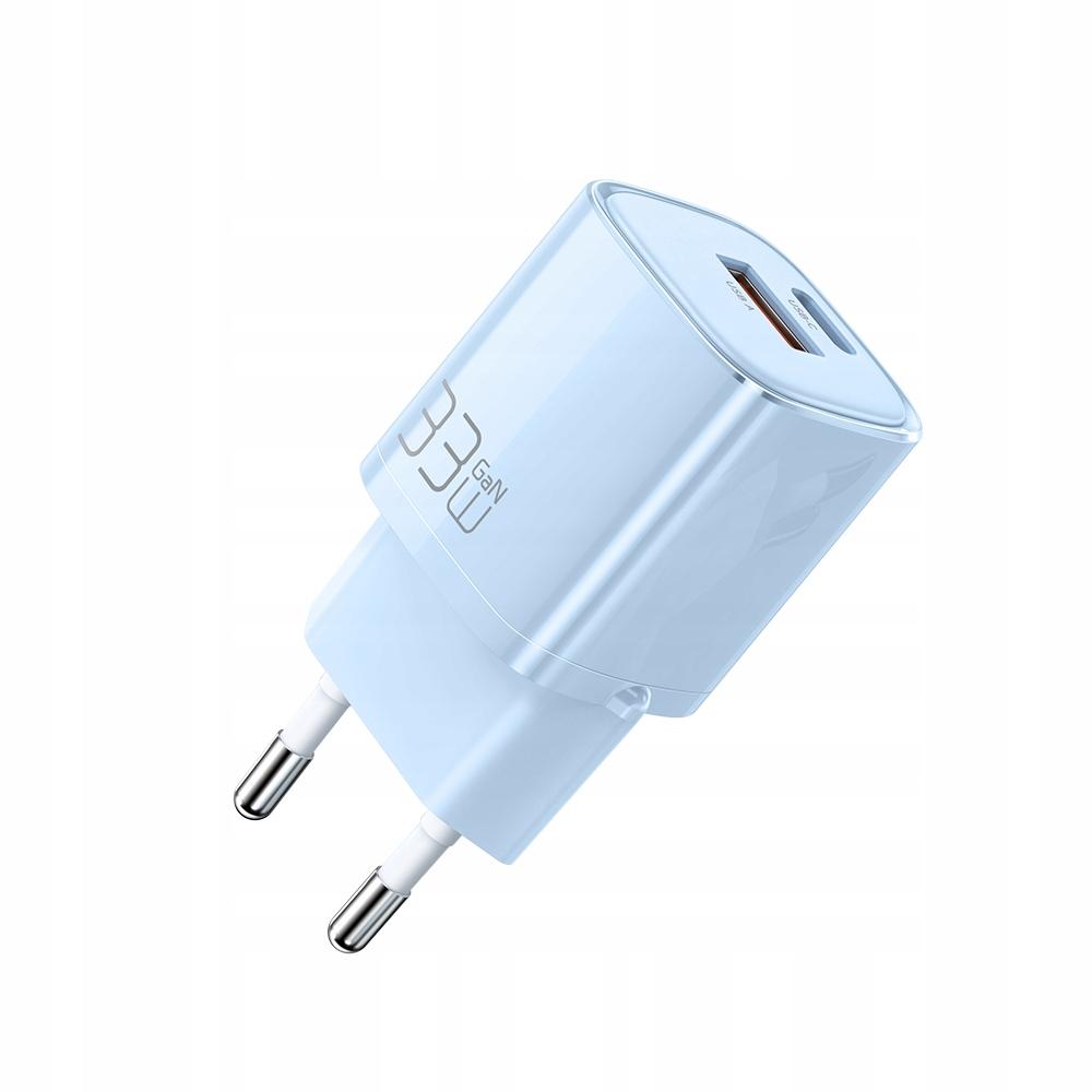 Usb/Usb-C Charger, Fast, Nano, Gan 33W Pd, Blue Mcdodo